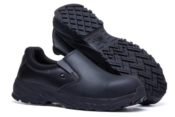 Brandon Black shoe style with superior slip and clog-resistant outsoles