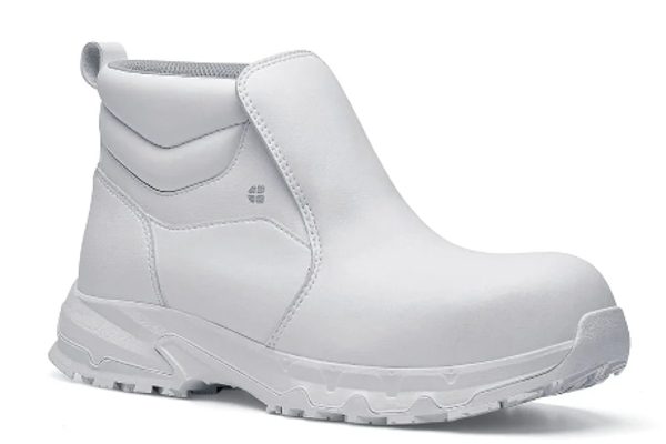 Inny composite toe safety boot with heel hoop and slip-resistant outsoles