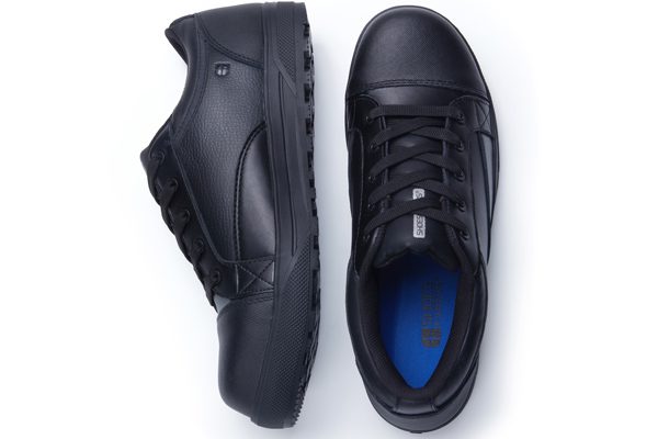 Flat soled slip-resistant Fergus style in black from Shoes For Crews