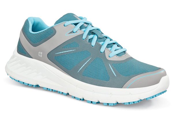 Zapato del modelo Vitality II, en color azul y gris, de Shoes For Crews