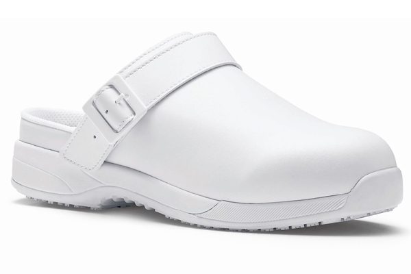 Zapato del modelo Triston II SB, en color blanco, de Shoes For Crews. 