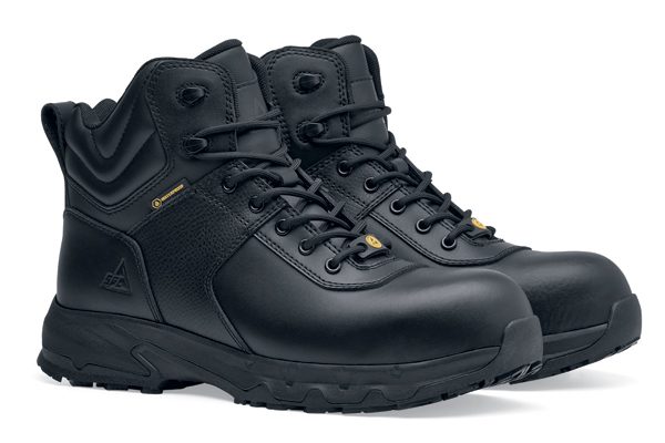 Metal-free, antistatic, waterproof Guard Mid work boot in black with TripGuard