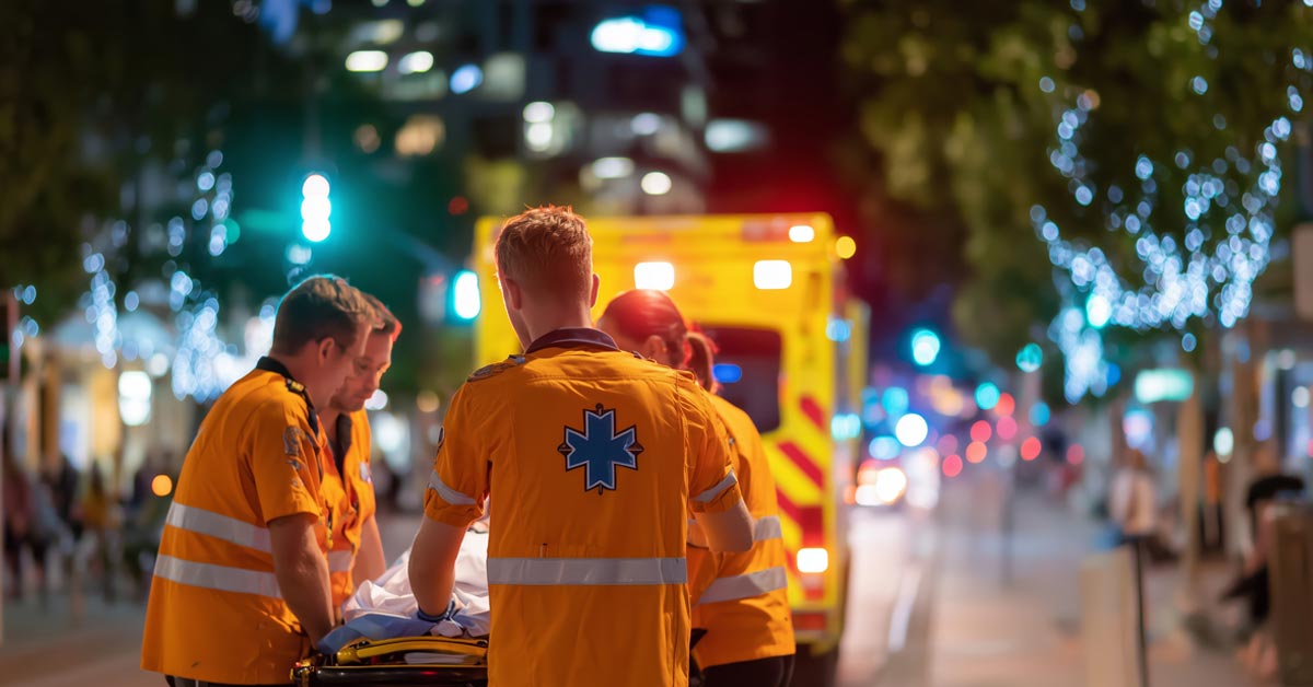 Rettungskräfte im Einsatz